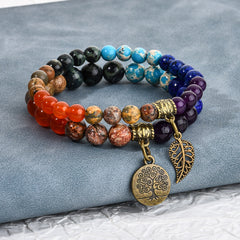 Life Tree Elegance: Inner Harmony Pendant & Bracelet