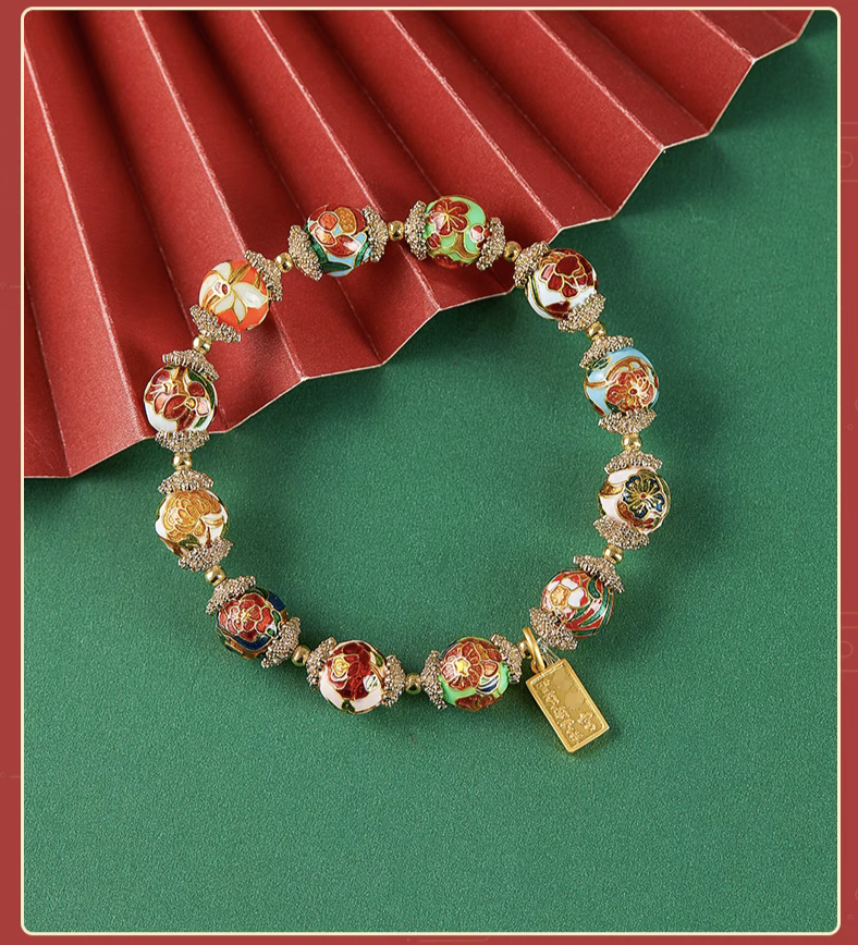 Eternal Bloom Cloisonné Bracelet