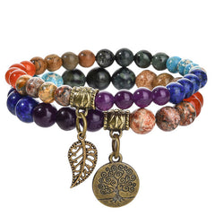 Life Tree Elegance: Inner Harmony Pendant & Bracelet