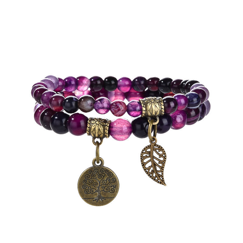 Life Tree Elegance: Inner Harmony Pendant & Bracelet