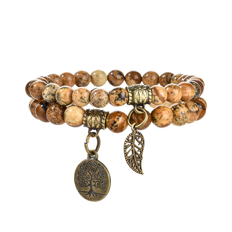 Life Tree Elegance: Inner Harmony Pendant & Bracelet