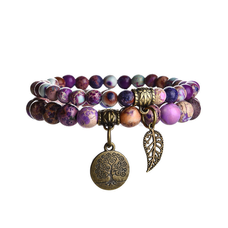 Life Tree Elegance: Inner Harmony Pendant & Bracelet