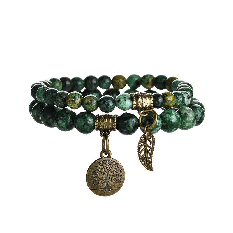 Life Tree Elegance: Inner Harmony Pendant & Bracelet