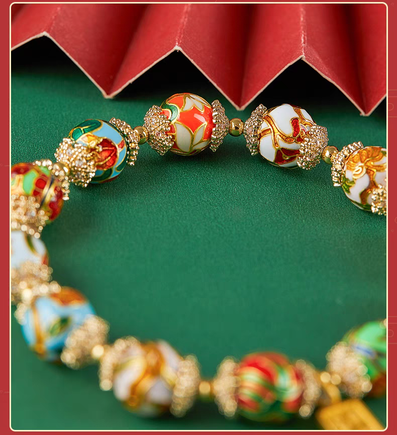 Eternal Bloom Cloisonné Bracelet